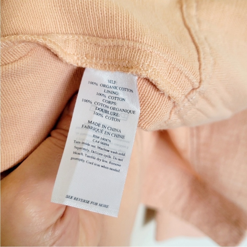 Faherty Hidden Hills Organic Cotton Tie Front Jacket XS NWT - Picture 8 of 10